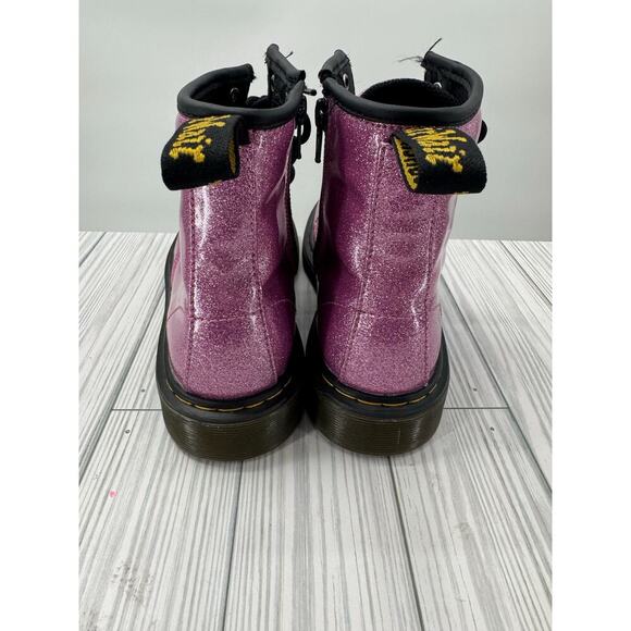 Dr. Martens 1460J Pink Glitter Side Zip Combat Boots Women's Size 5 Men's Size 4 - Picture 3 of 11